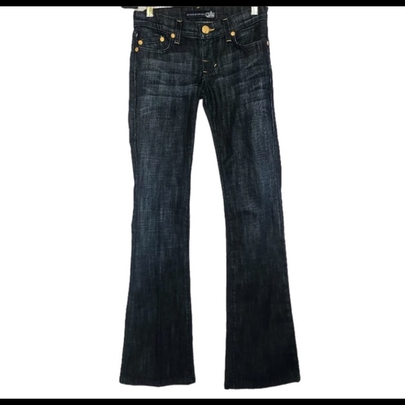 NWT Rock & Republic Victoria Beckham Gold Crown Straightleg Jeans Sz 29 (owner) - Picture 11 of 15